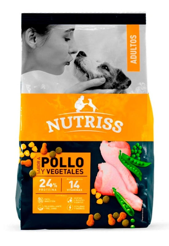 NUTRISS PERROS ADULTOS POLLO Y VEGETALES