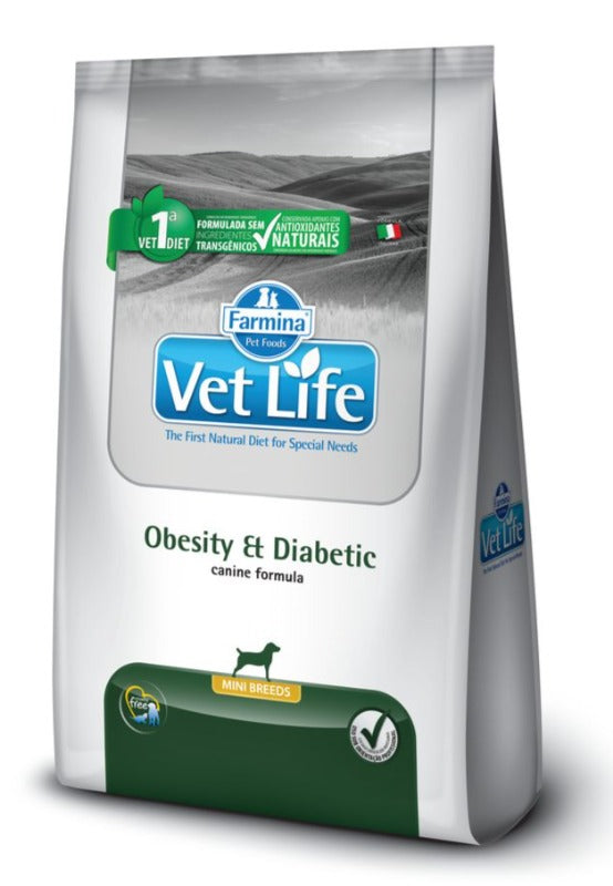 VET LIFE CANINE OBESITY & DIABET MINI 2KL