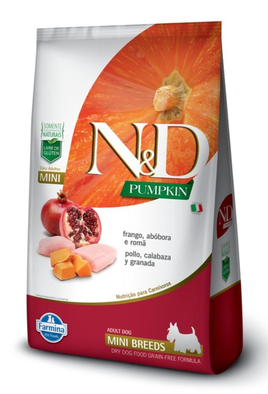 N&D PUMPKIN CANINE ADULT FRANGO MINI 2,5 KG