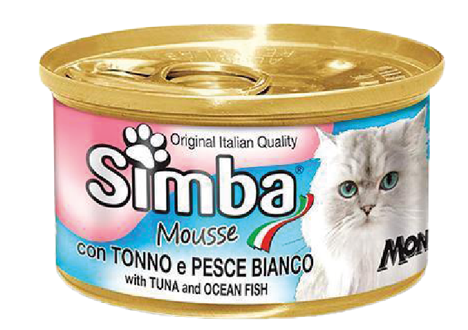 SIMBA CAT MOUSSE X 85 G ATÚN Y PEZ BLANCO x 85 G