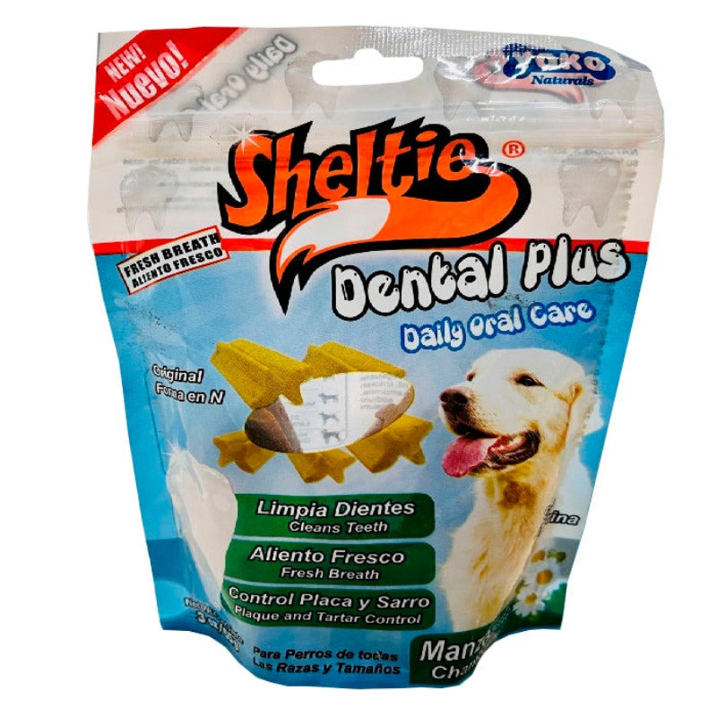 SHELTIE DENTAL PLUS MANZANILLA 85 GR