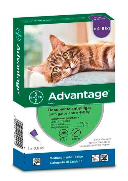 ADVANTAGE GATOS DE 4 A 8 KG