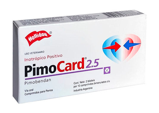 Pimocard Perros 2,5mg 20 Tabletas