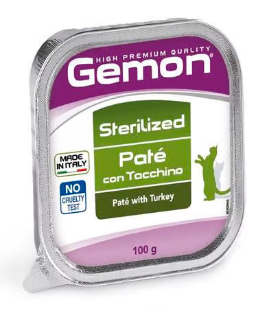 GEMON CAT STERILIZADO TURKEY 100 GR