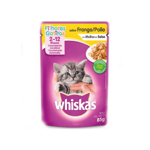 WHISKAS POUCH GATITOS POLLO X 85 GR