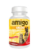 Medicamento Para Perro y Gato Amigo Calcio Frasco X 60 Tabletas