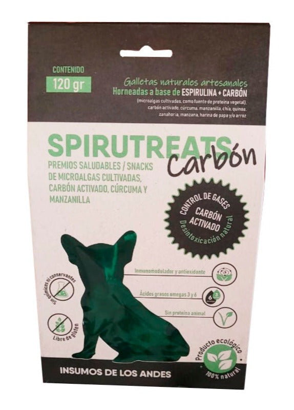 SPIRUTREATS CARBON PERROS X 120 GR