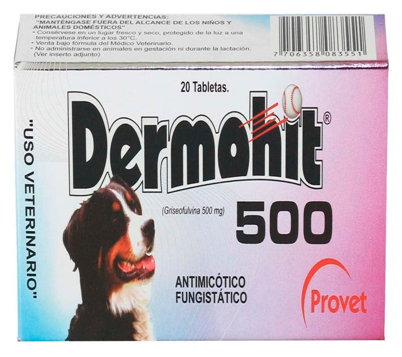 DERMOHIT 500 MG X 20 TABLETAS