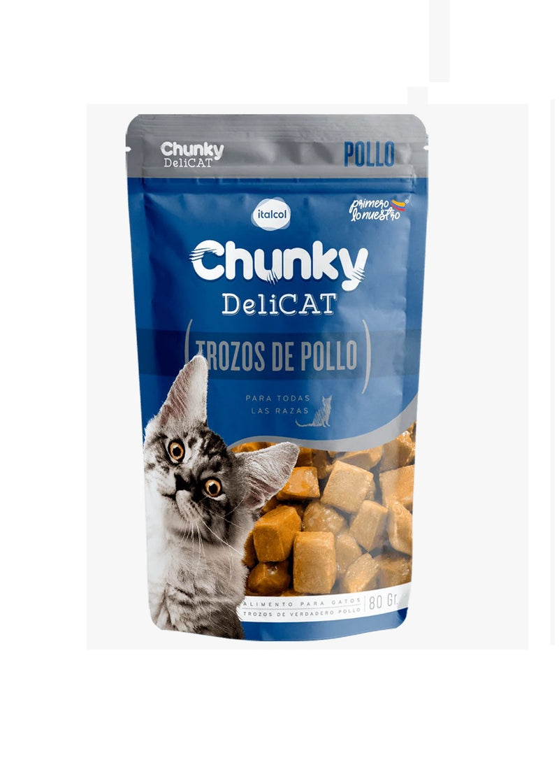 CHUNKY POUCH DELICAT POLLO X 80 GR