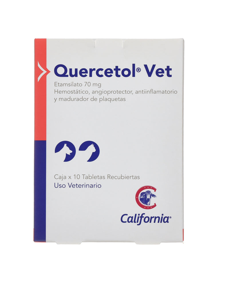 QUERCETOL VET CAJA X 10 TABLETAS