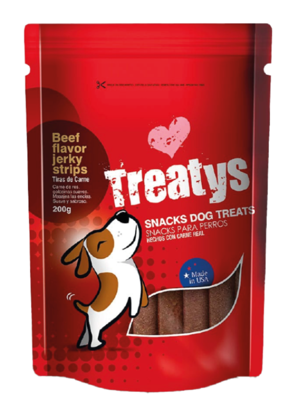 TREATS BEEF FLAVOR JERKY STRIP - 200 GR